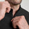 Thompson ¼ Zip Scrub Top Black