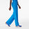 Hoch geschnittene OP-Hose Isabel mit weitem Bein Blue Horizon