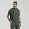 Quincy Mock-Neck Scrub Top - Moss