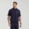 Quincy Mock-Neck Scrub Top - Navy