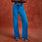 Isabel High-Rise Wide-Leg Scrub Pant - Blue Horizon