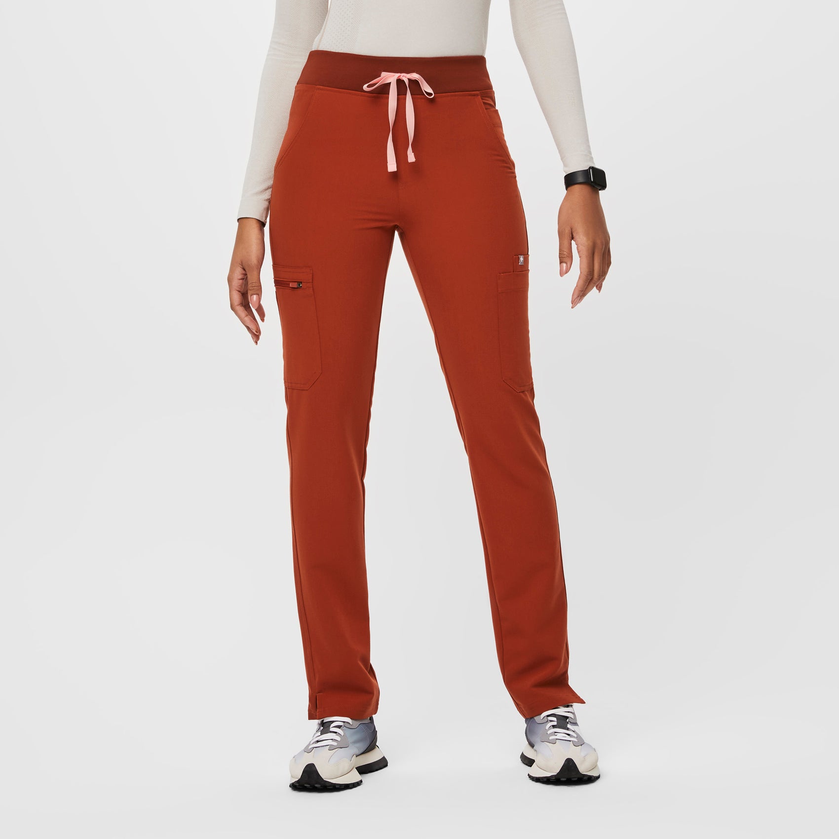 Women's High Waisted Yola Skinny Scrub Pants™ - Auburn · FIGS