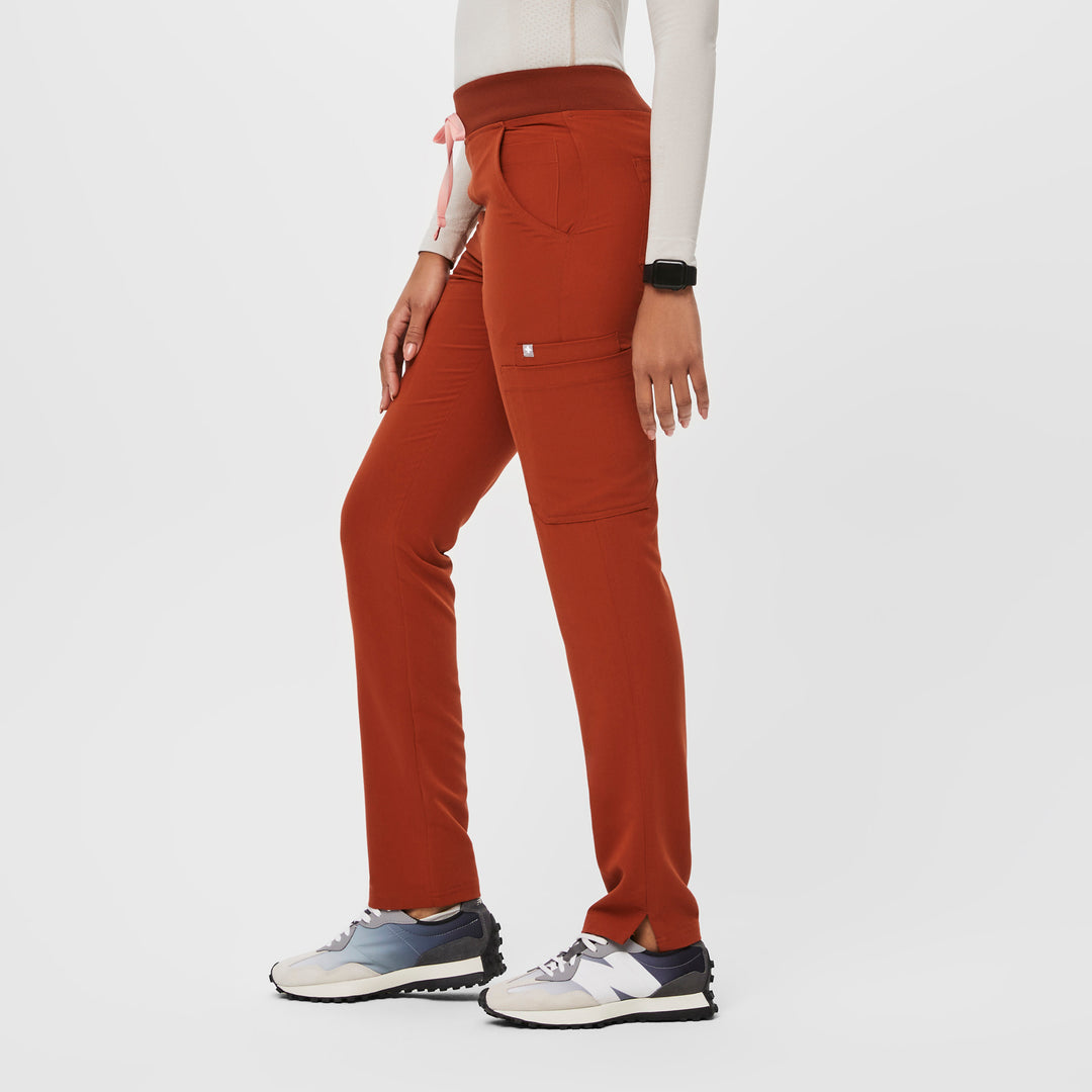 Women’s High Waisted Yola Skinny Scrub Pants™ Auburn · FIGS
