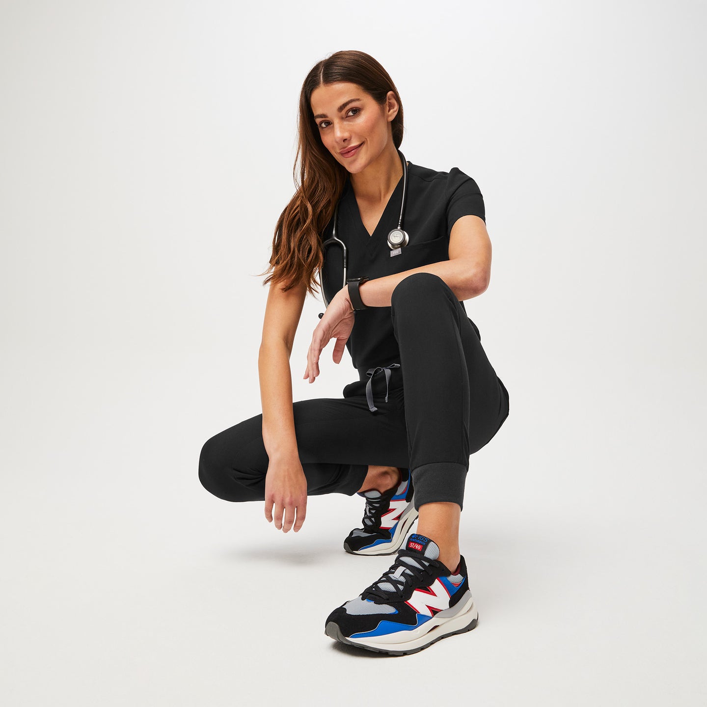 Unisex FIGS New Balance 5740 Black/Royal Blue