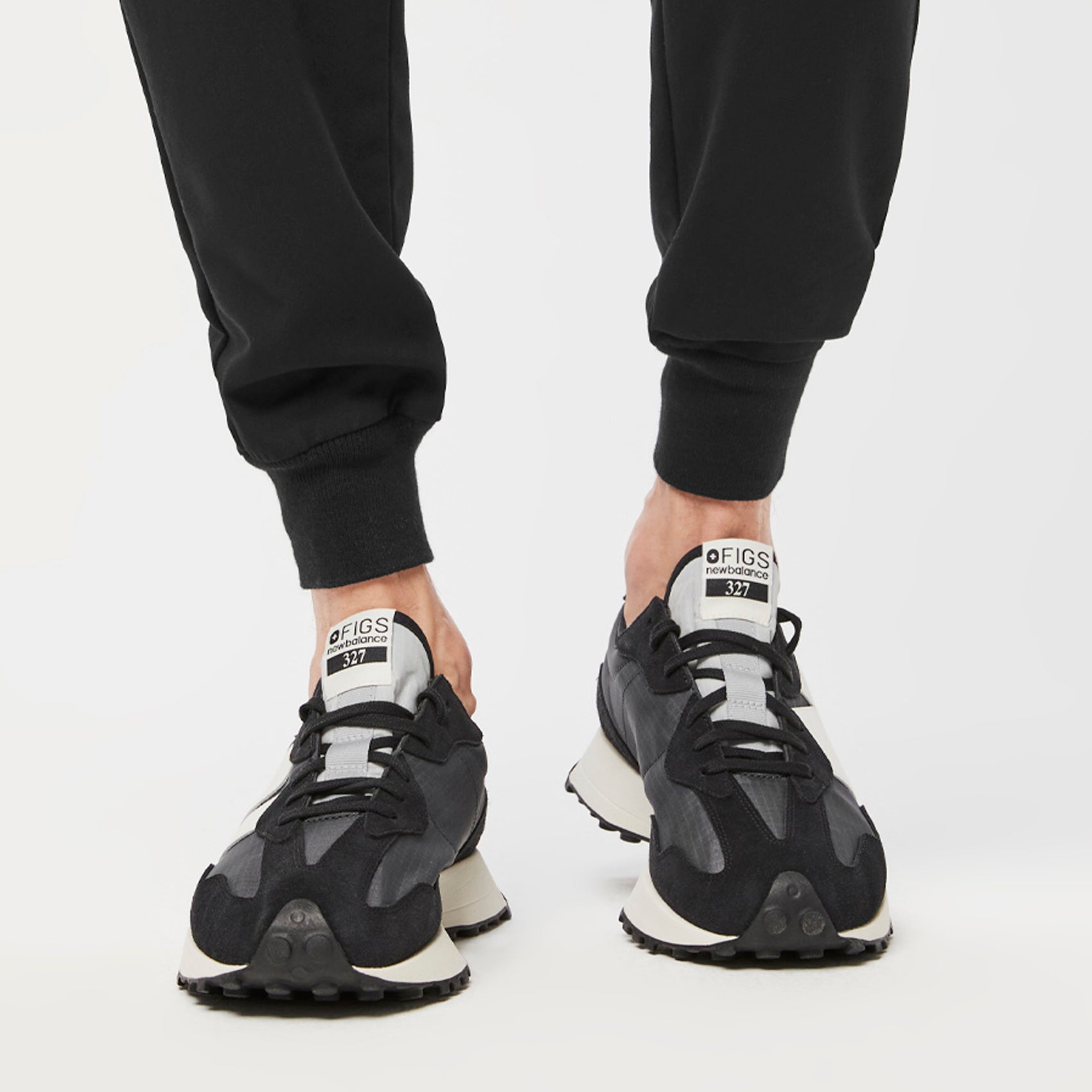 Figs new balance 327 black