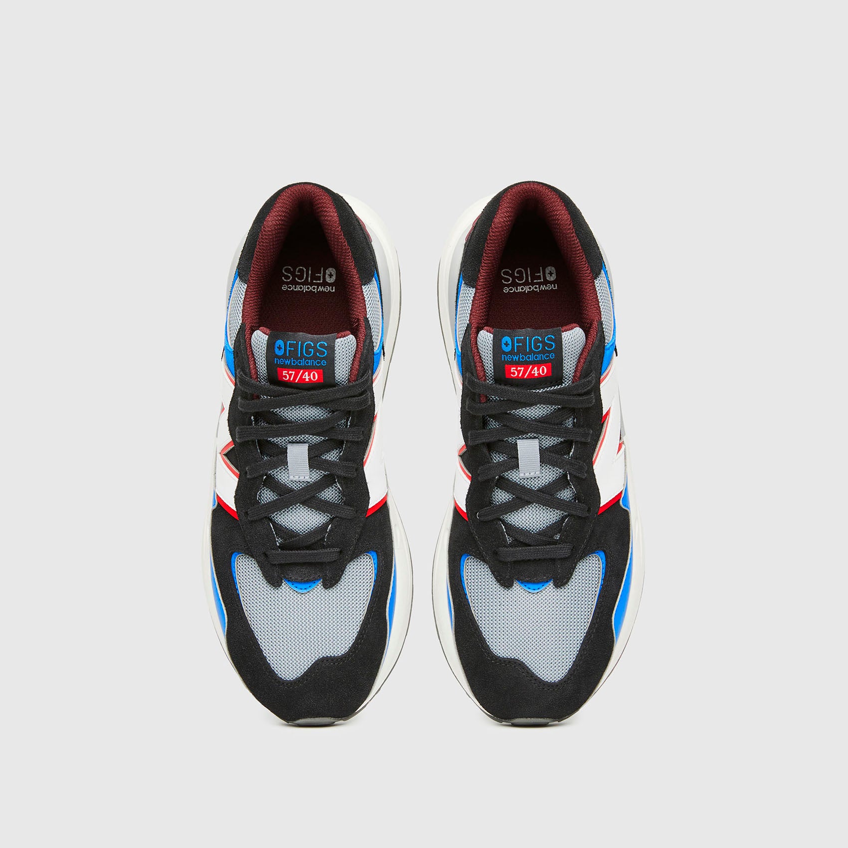 Unisex FIGS New Balance 5740 Black/Royal Blue