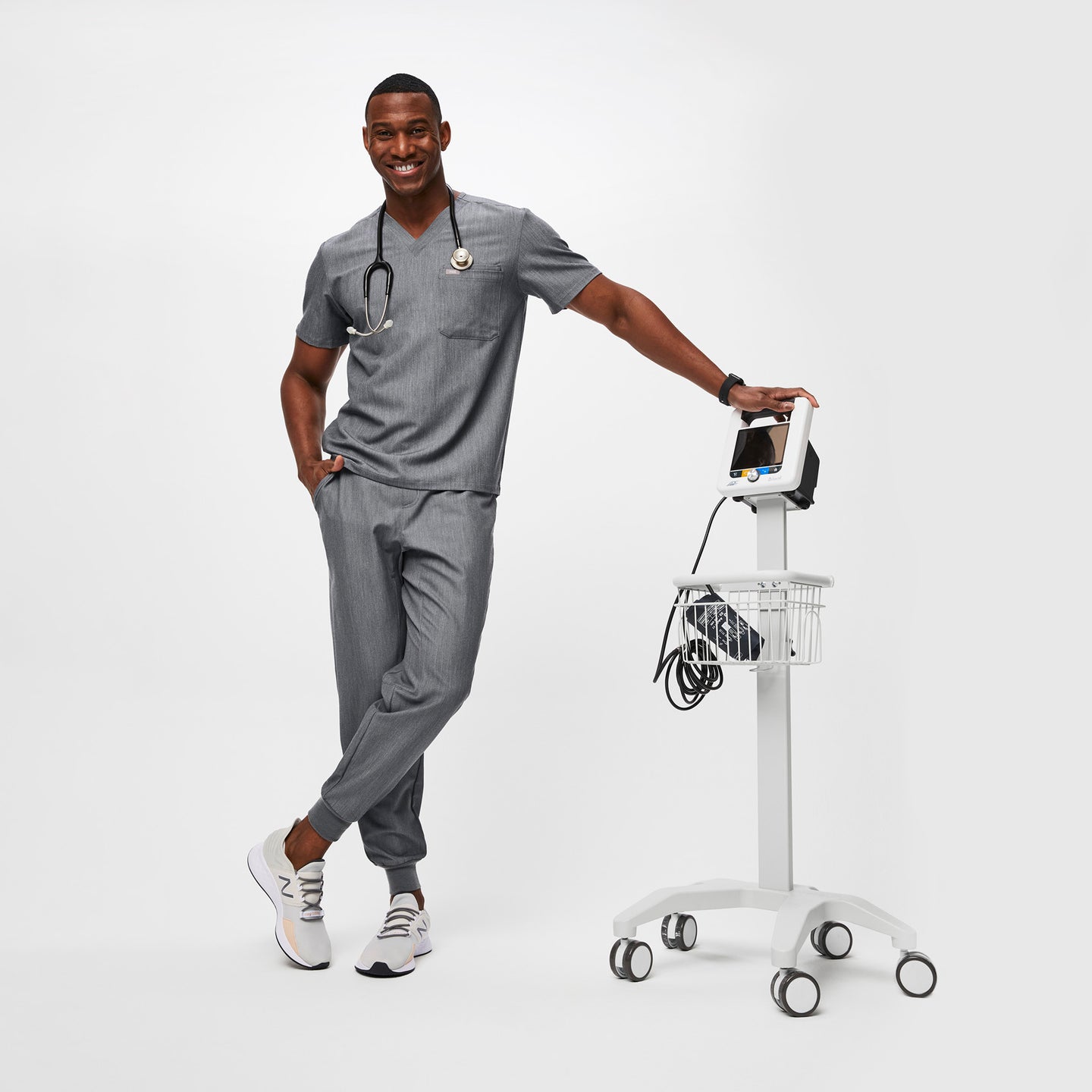 FIGS New Balance ROAV Unisex Grey