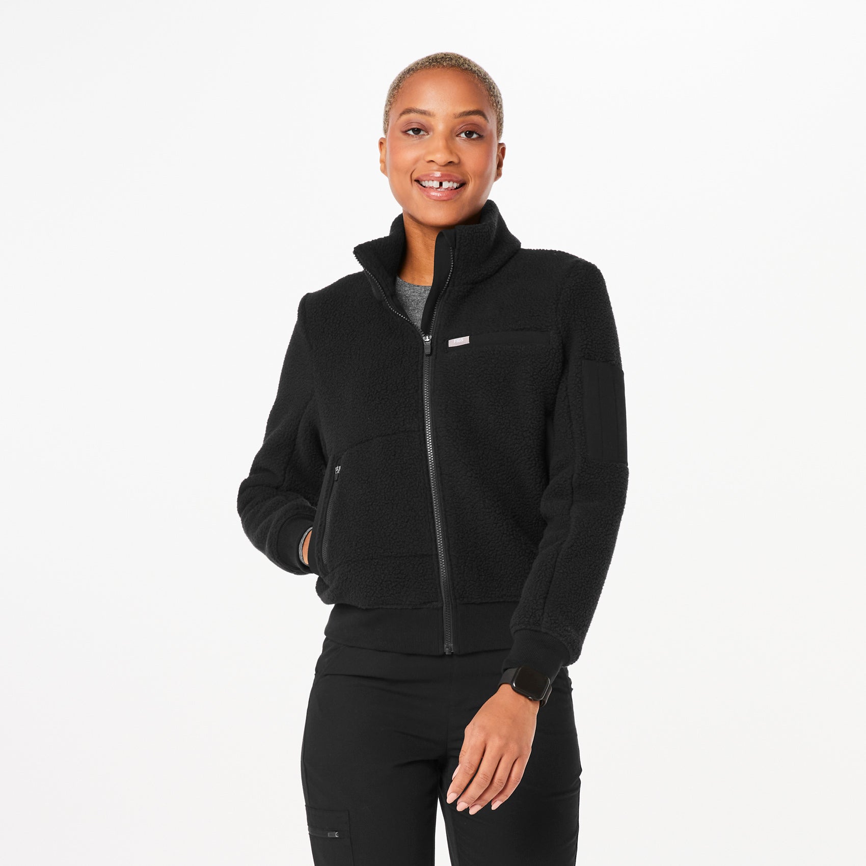 Women's OnShift Sherpa Bomber Jacket™ · FIGS