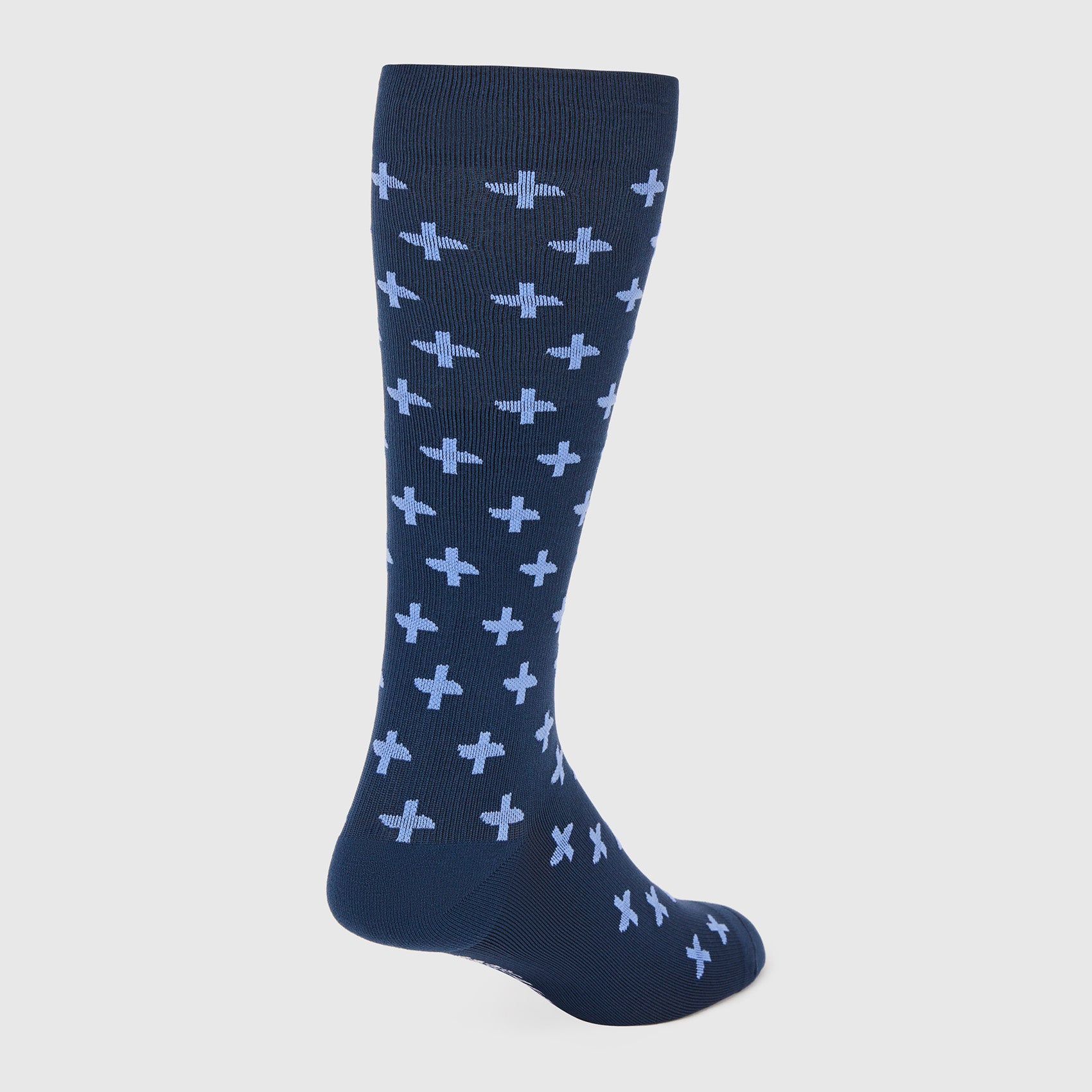 Men's Solid Compressions Socks Repeat Cross/Navy · FIGS