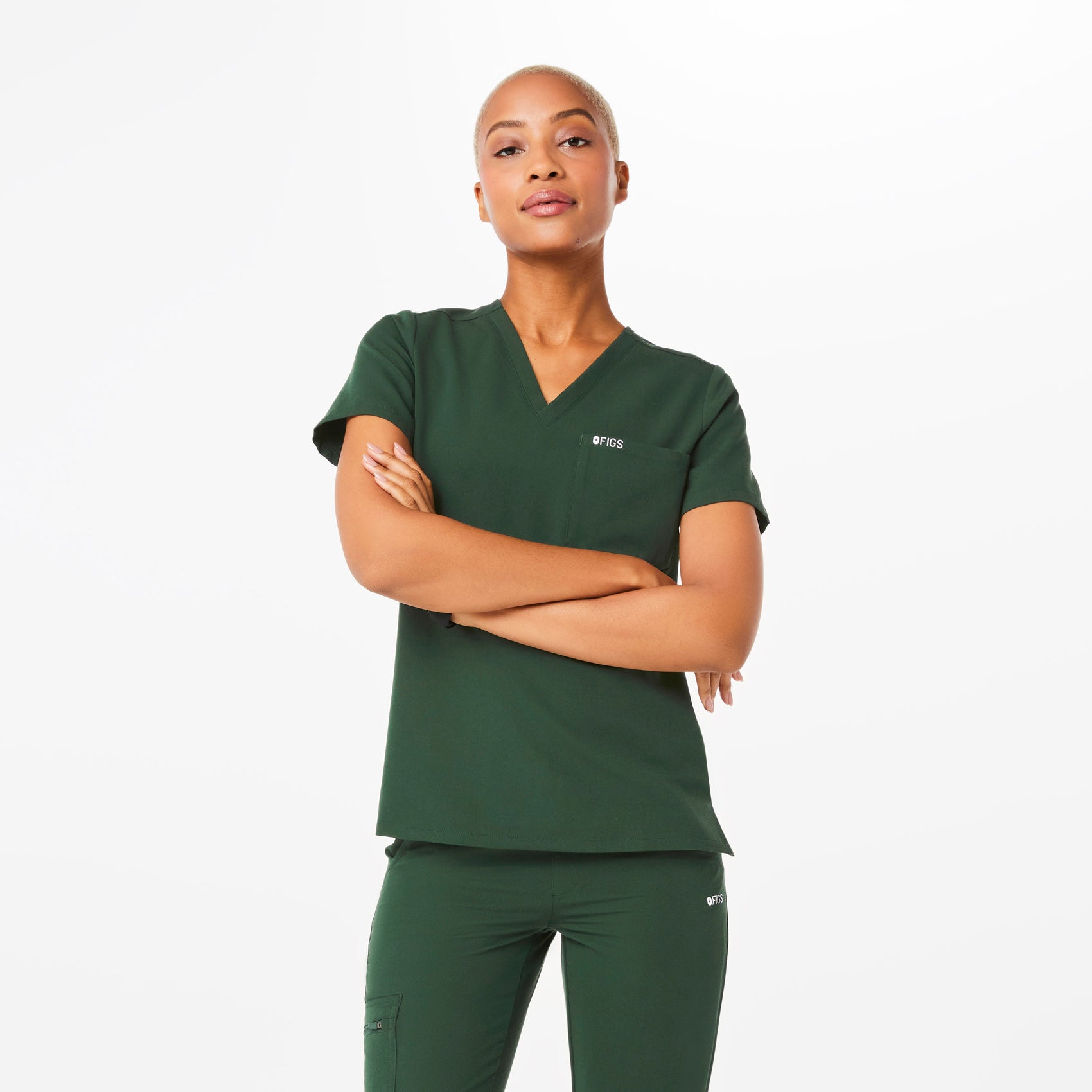 Women's Catarina One-Pocket Scrub Top™ - British Racing Green · FIGS