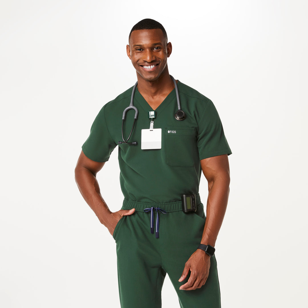 FIGS Square Badge Reel British Racing Green