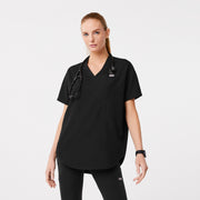 Blusa de uniforme médico con cuello en V Halle