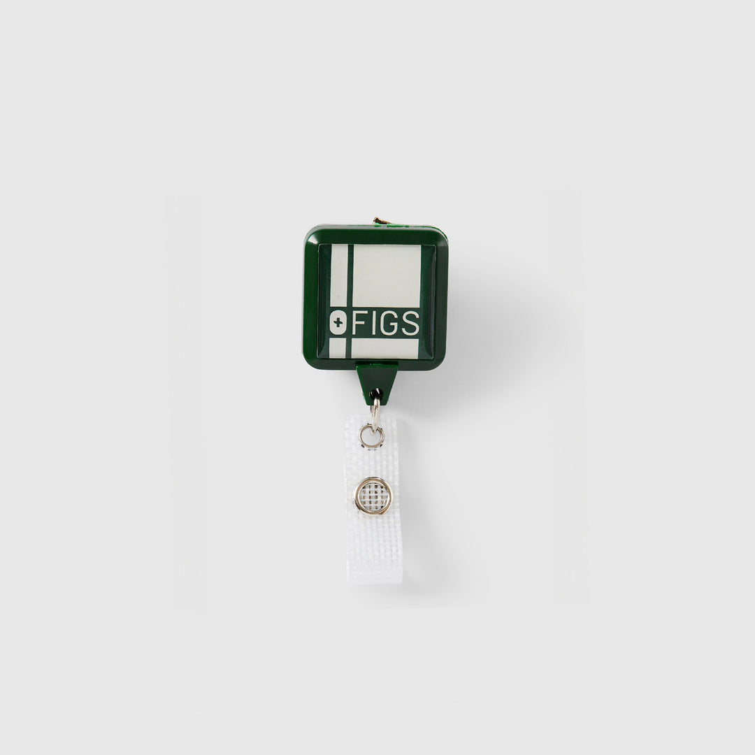 FIGS Square Badge Reel British Racing Green