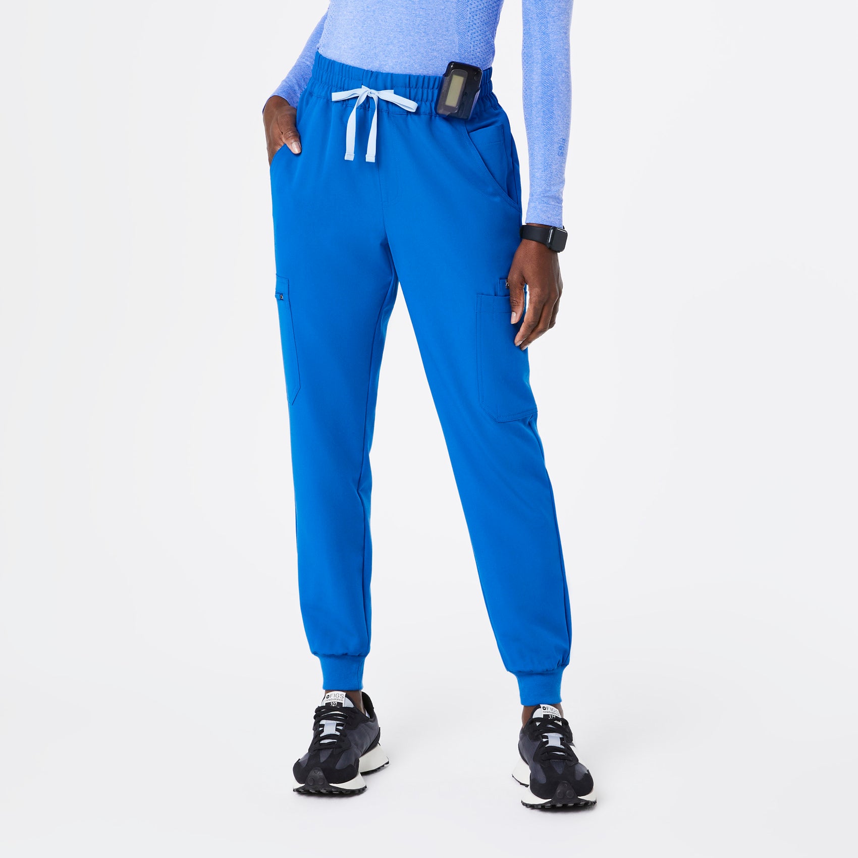 Women's High Waisted Zamora Jogger Scrub Pants™ - Extreme Blue · FIGS