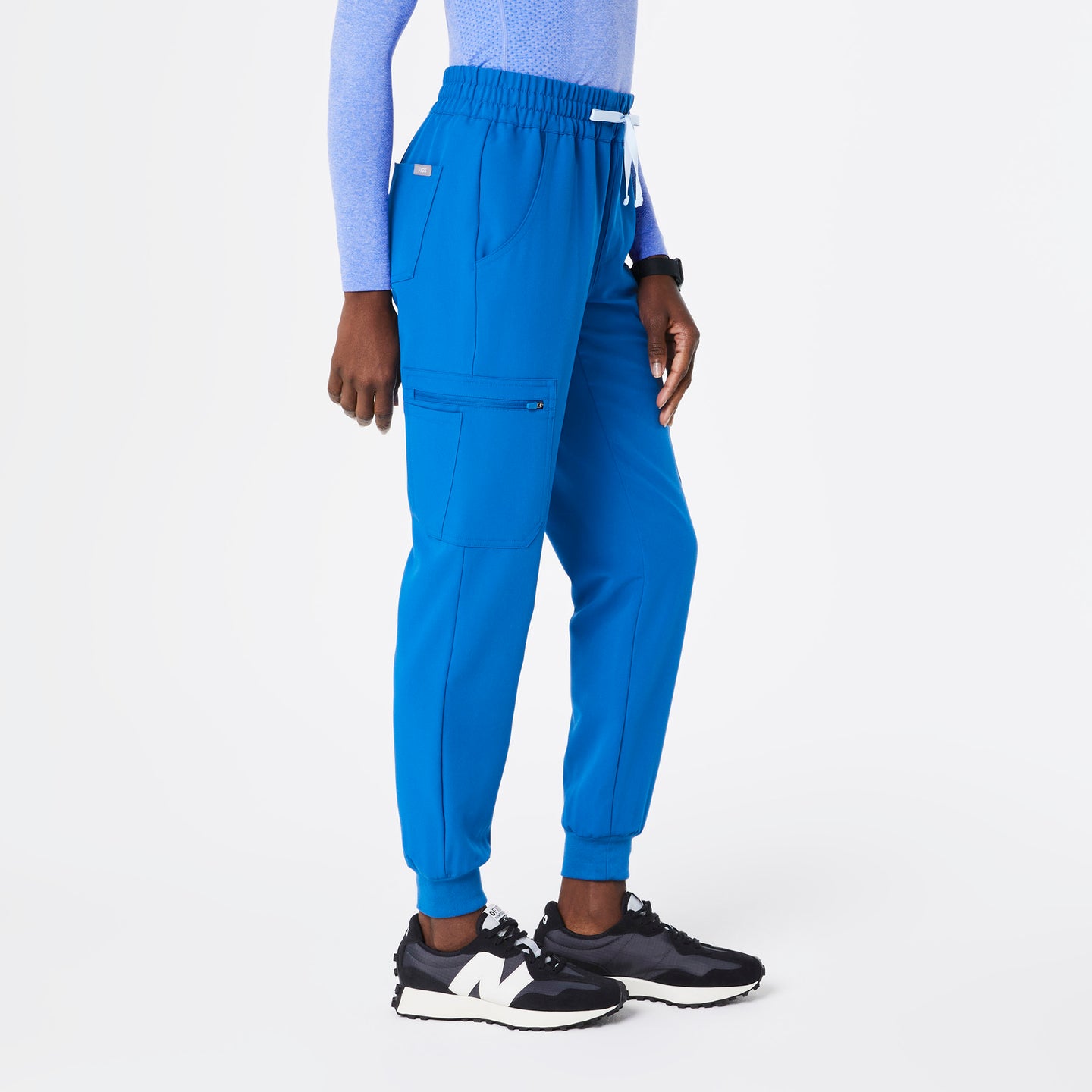 Women’s High Waisted Uman Relaxed Jogger Scrub Pants Royal Blue · FIGS