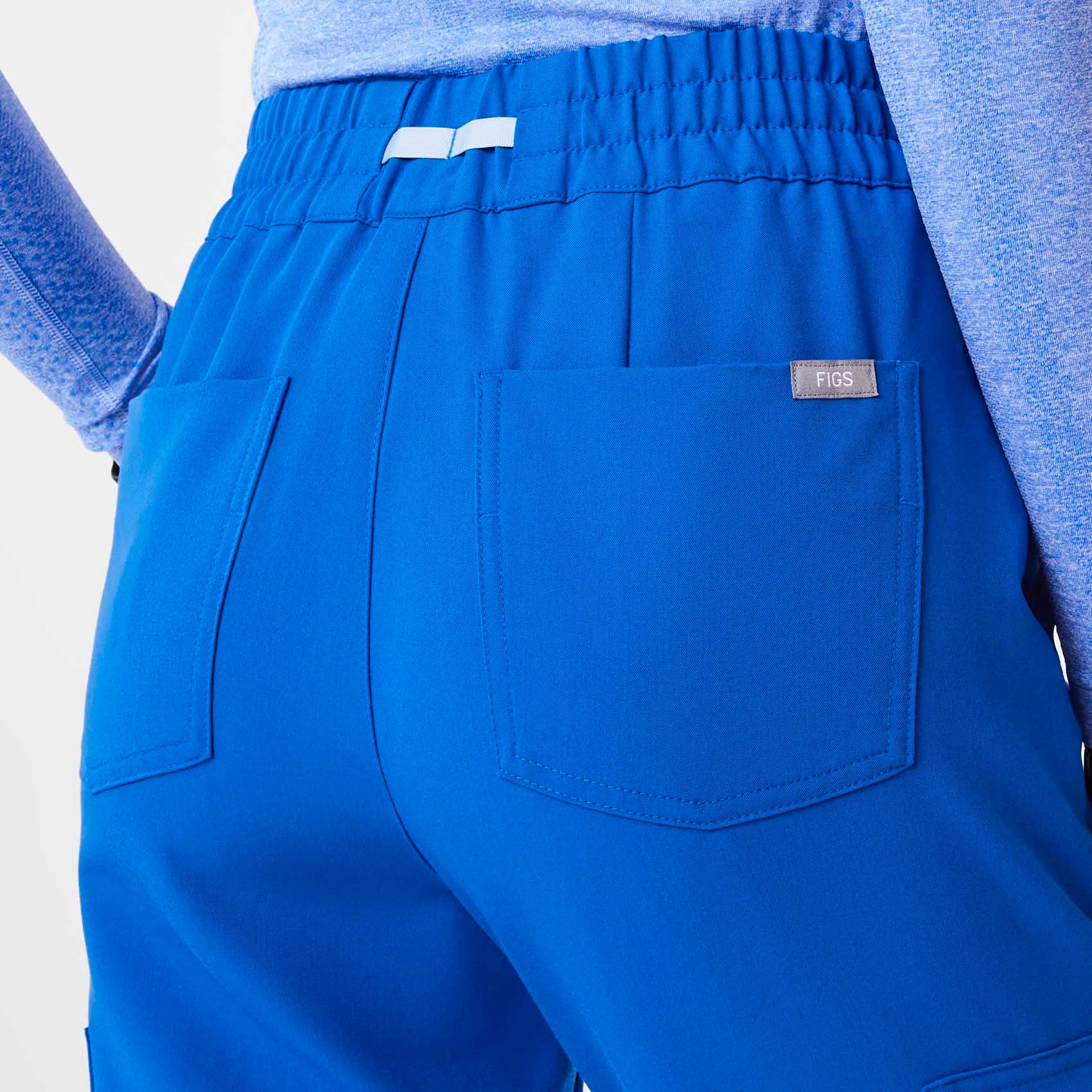 Women’s High Waisted Uman Relaxed Jogger Scrub Pants Royal Blue · FIGS