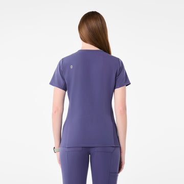 Casaca de uniforme médico slim con cuello en V Everly
