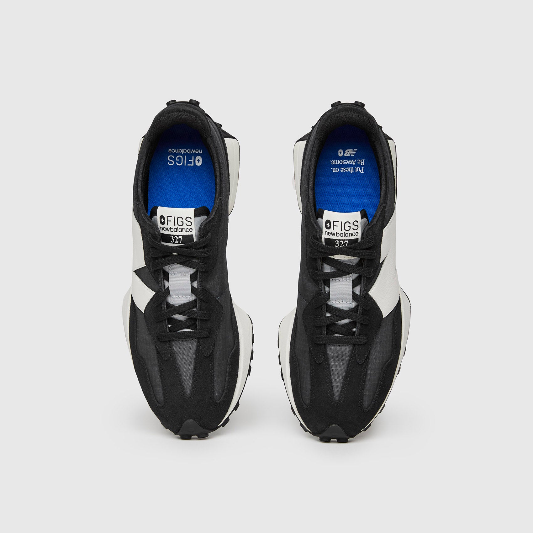 FIGS New Balance 327 Black