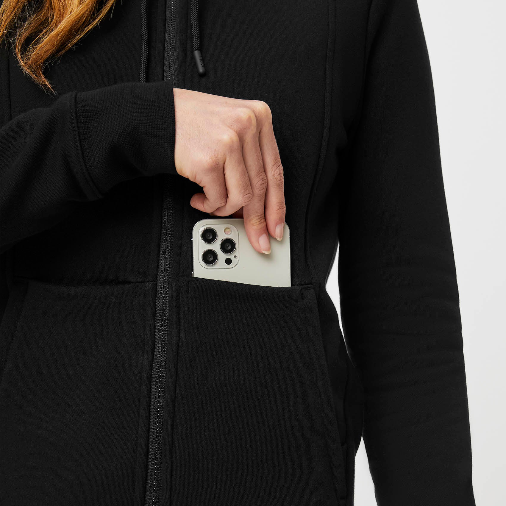 OnShift Full Zip Hoodie™ Black · FIGS