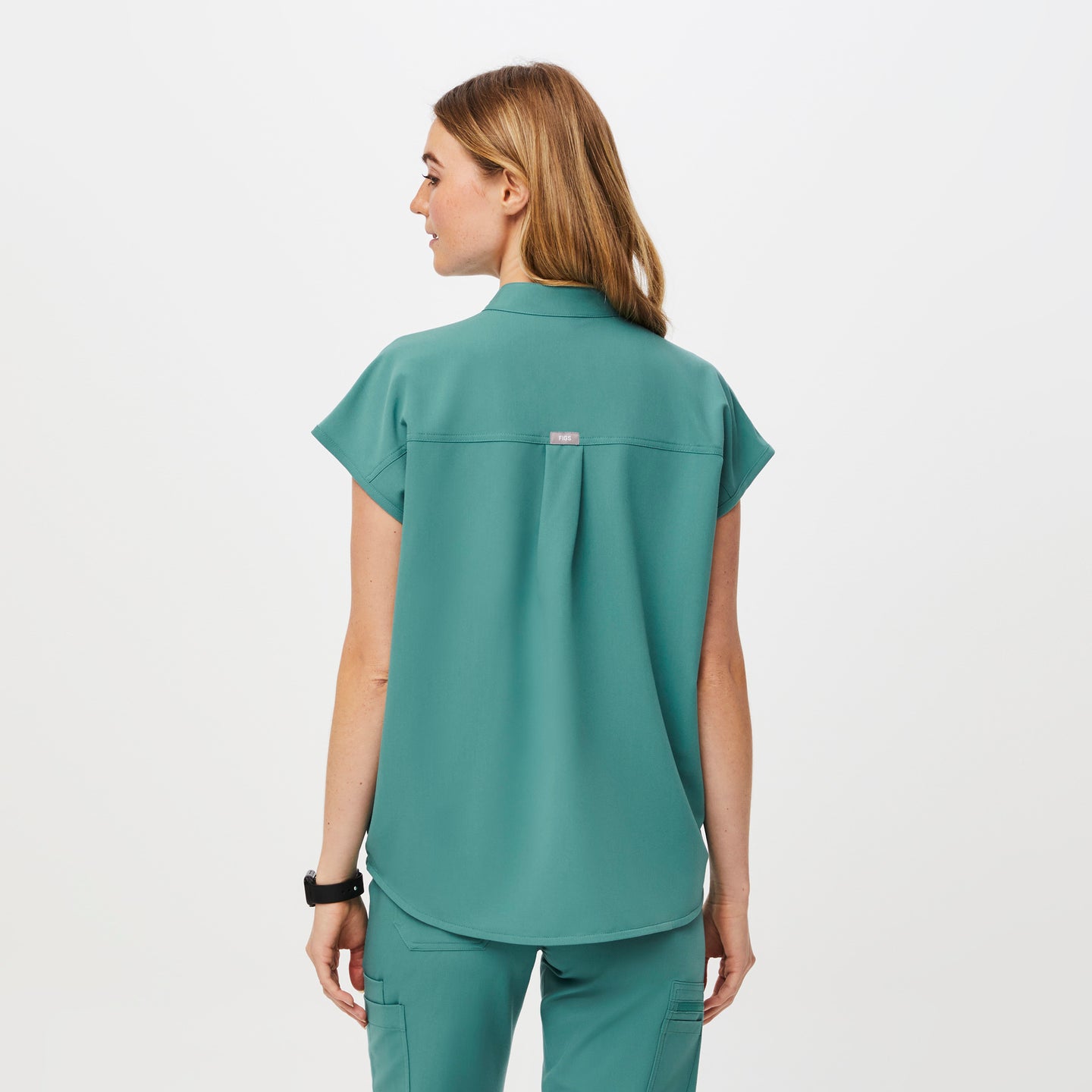 Women's Rafaela™ Oversized Scrub Top - Cactus · FIGS