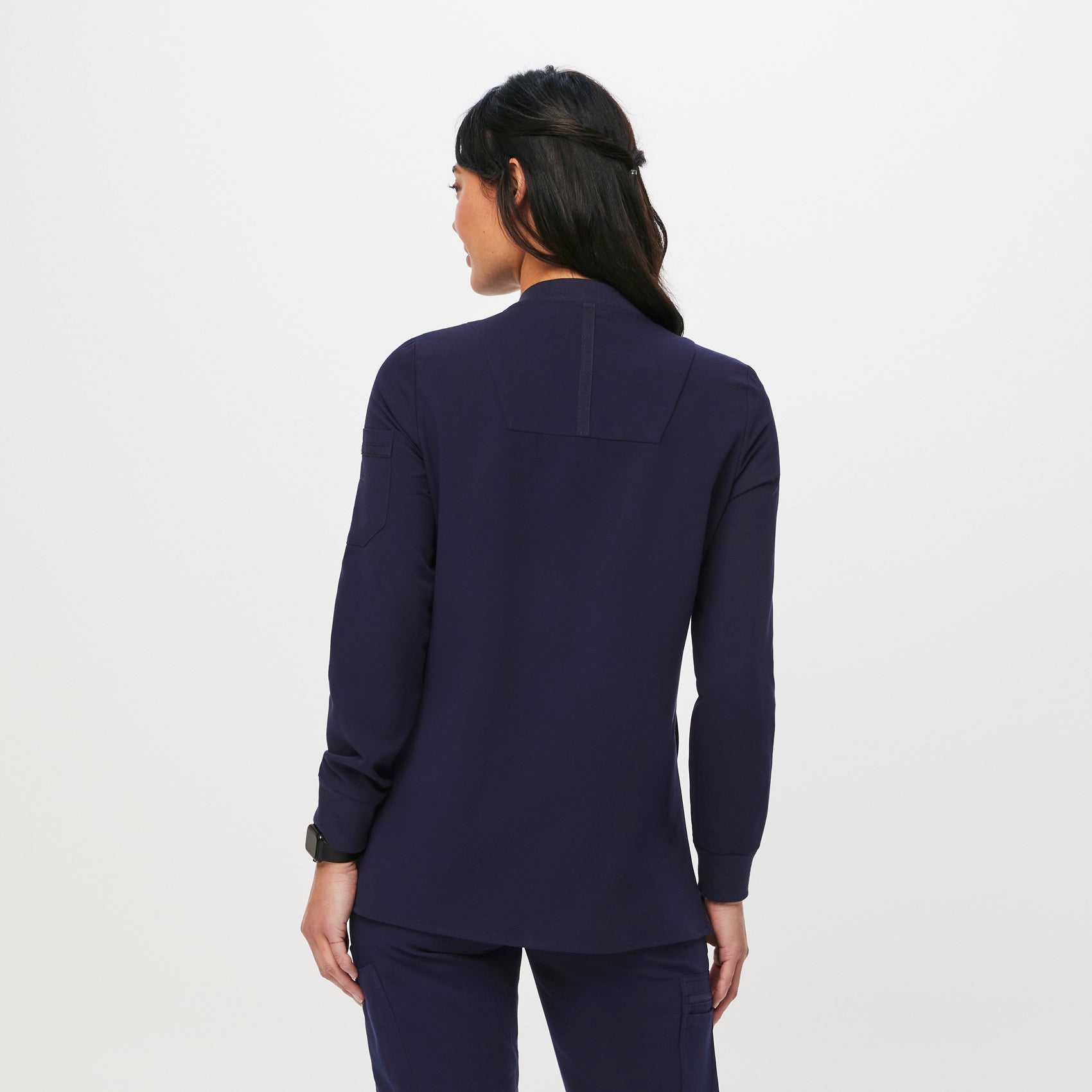 Women's Bellery Scrub Jacket Navy · FIGS