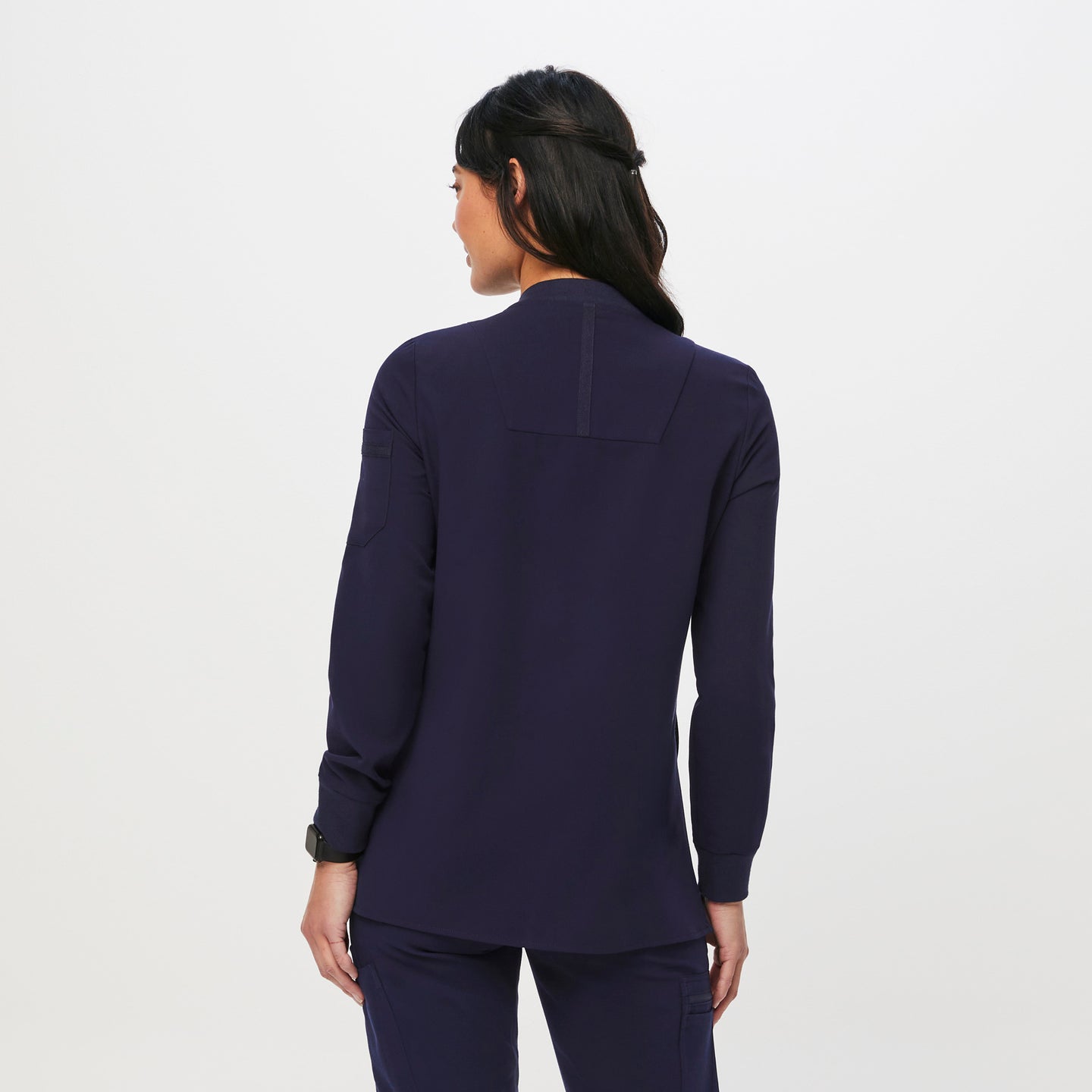 Women's Bellery Scrub Jacket Navy · FIGS
