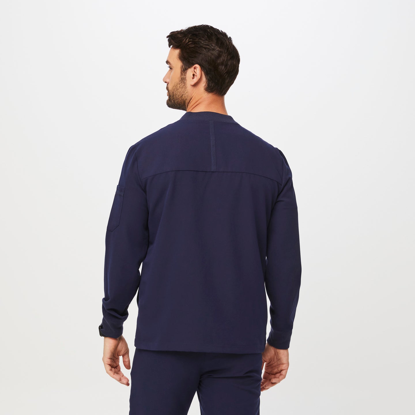 Men's Zapote Scrub Jacket Navy · FIGS