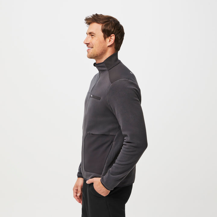 Men's OnShift Fleece Jacket™ Deep Charcoal · FIGS