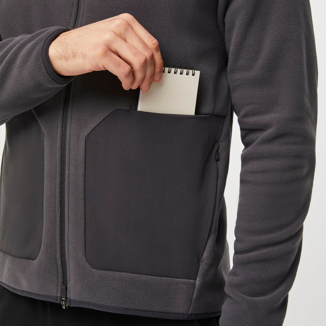 Men's OnShift Fleece Jacket™ Deep Charcoal · FIGS