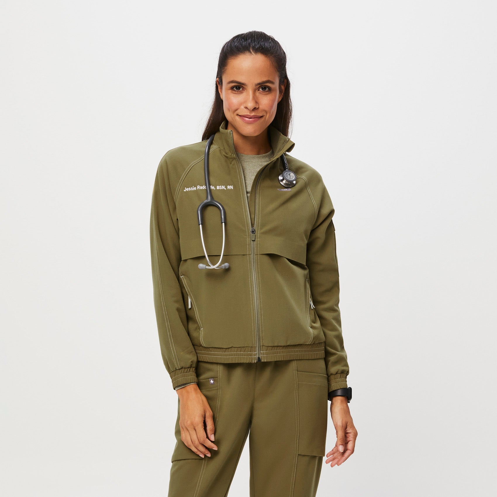 Women’s Sydney Modern Cargo Scrub Jacket · FIGS