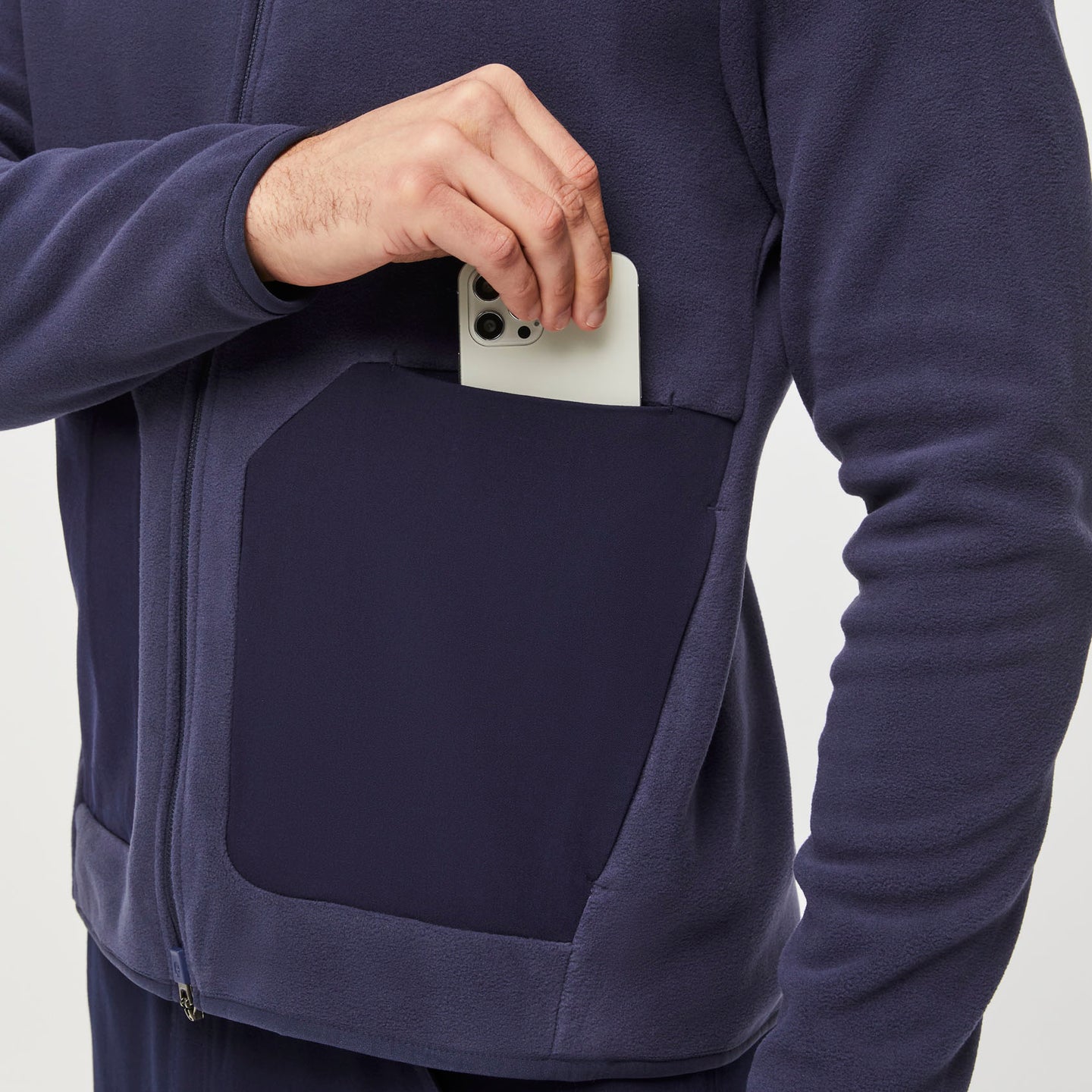 Men's OnShift Fleece Jacket™ Navy · FIGS