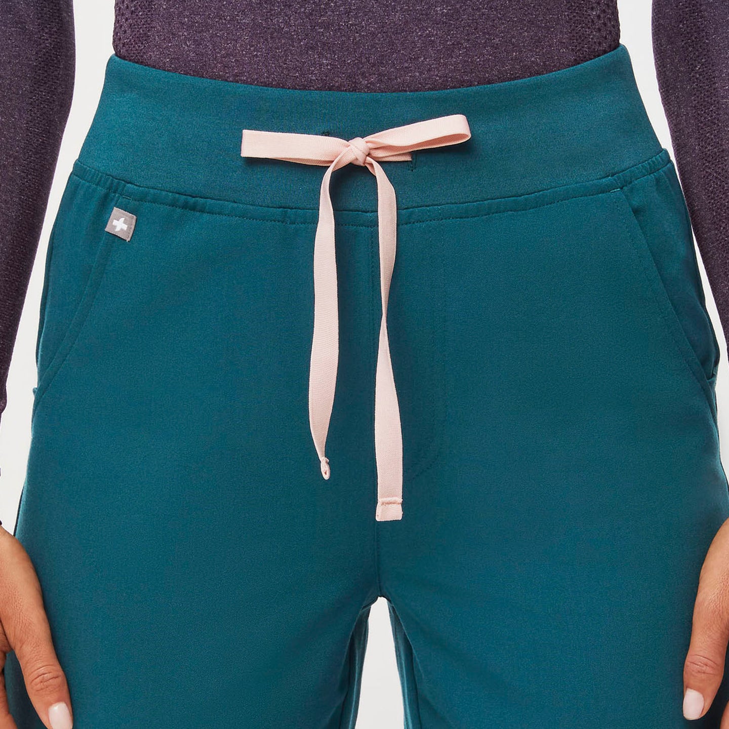 Women’s High Waisted Zamora Jogger Scrub Pants™ Caribbean Blue · FIGS