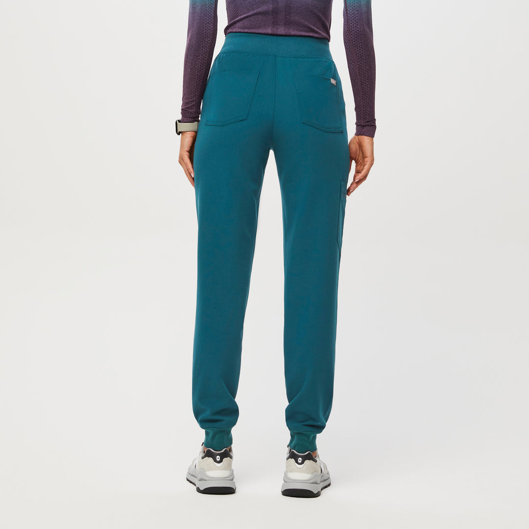 Women’s High Waisted Zamora Jogger Scrub Pants™ Caribbean Blue · FIGS