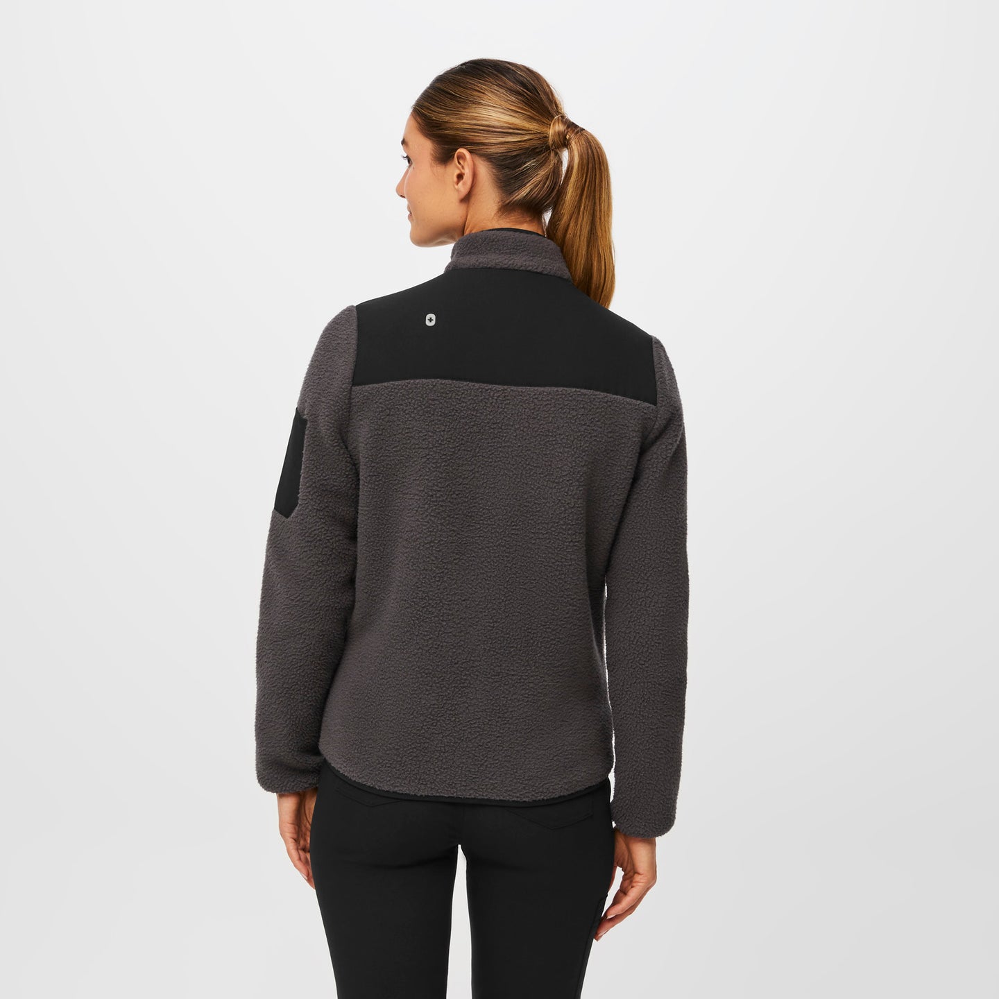 Women’s OnShift Sherpa Jacket™ Dark Charcoal · FIGS