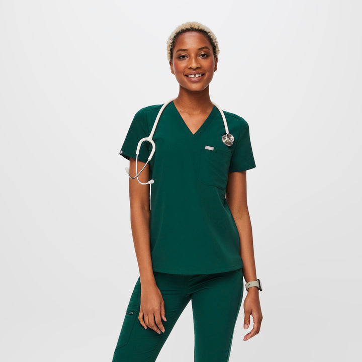 Women's Forest Green Scrubs · FIGS