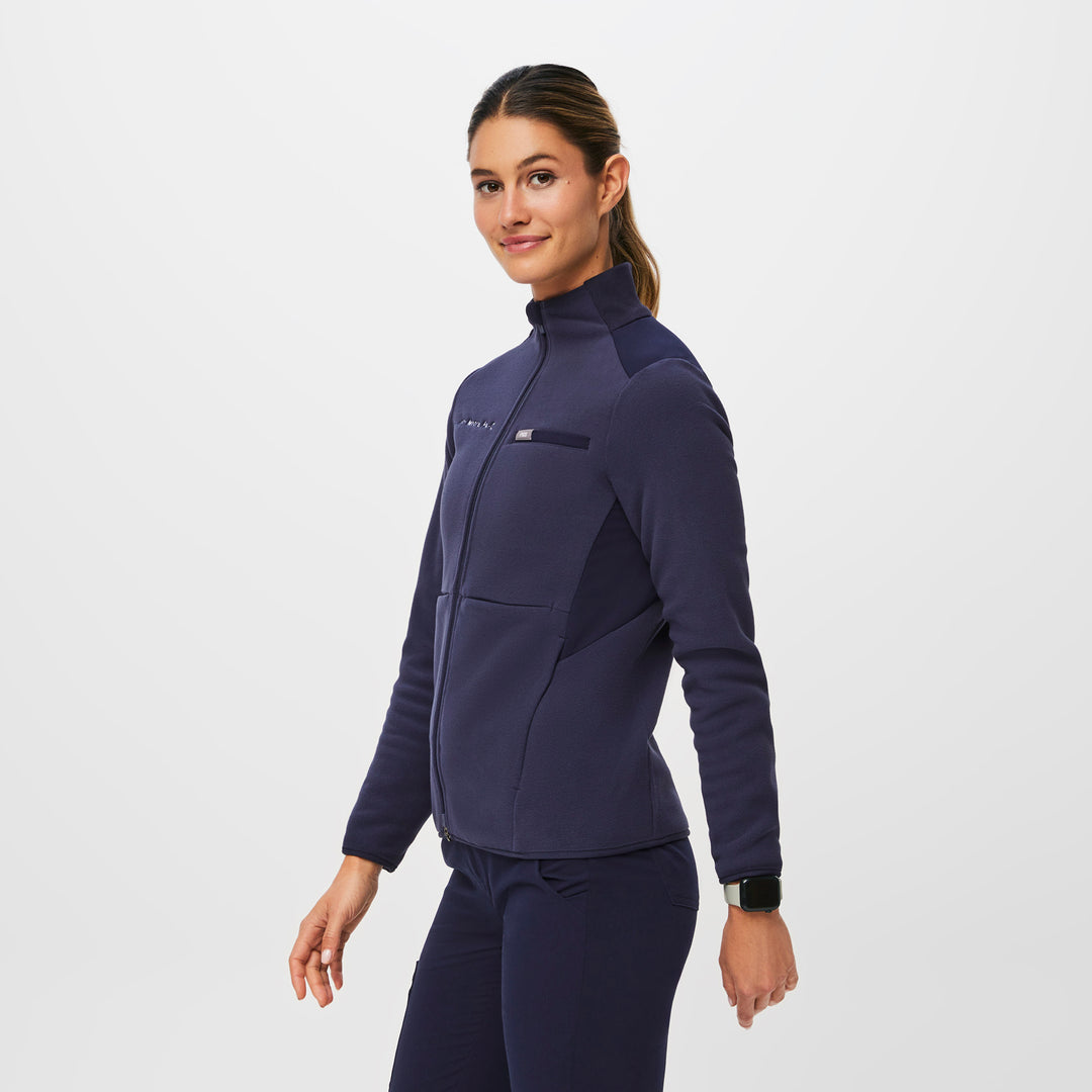 Women's OnShift Fleece Jacket™ Navy · FIGS
