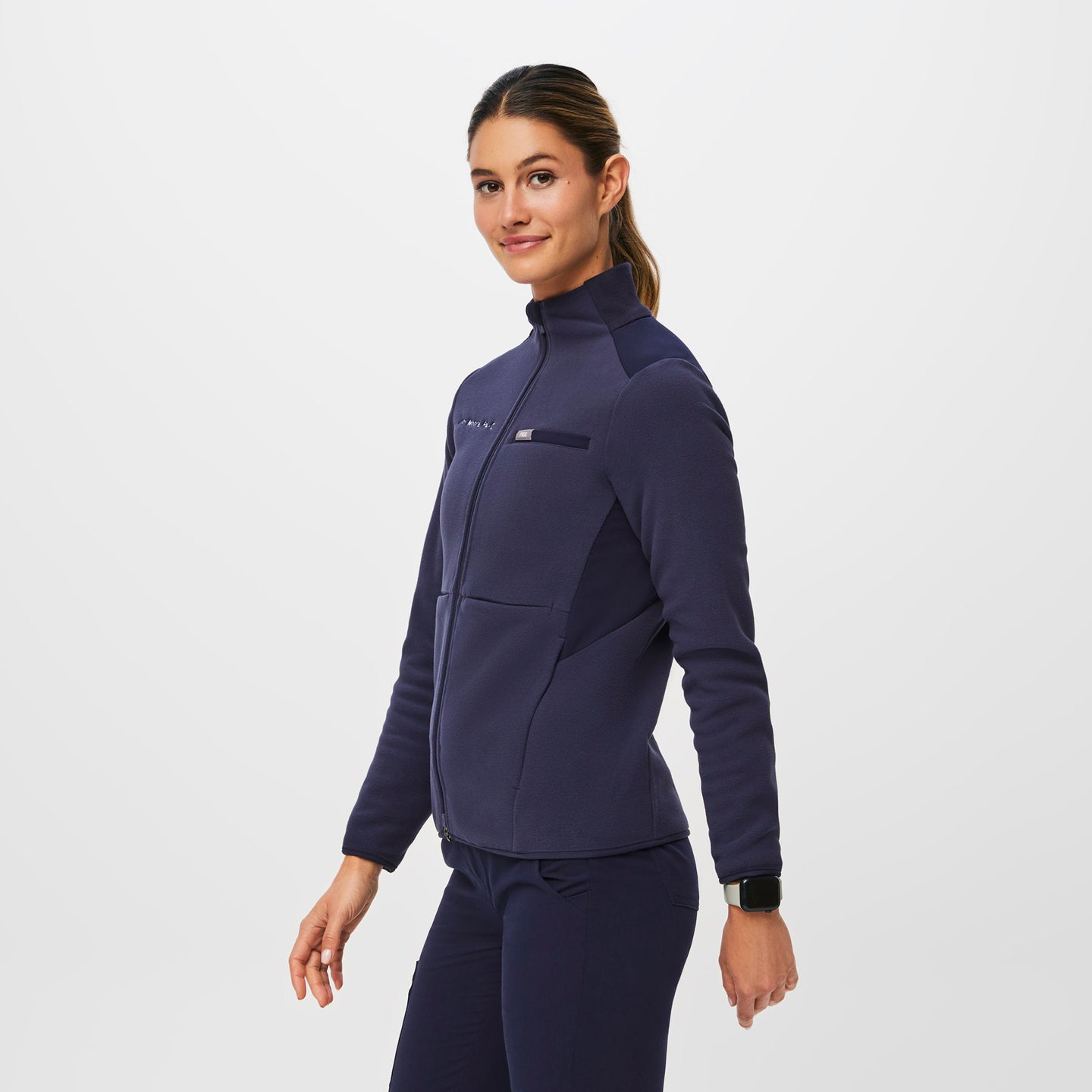 Women's OnShift Fleece Jacket™ Navy · FIGS