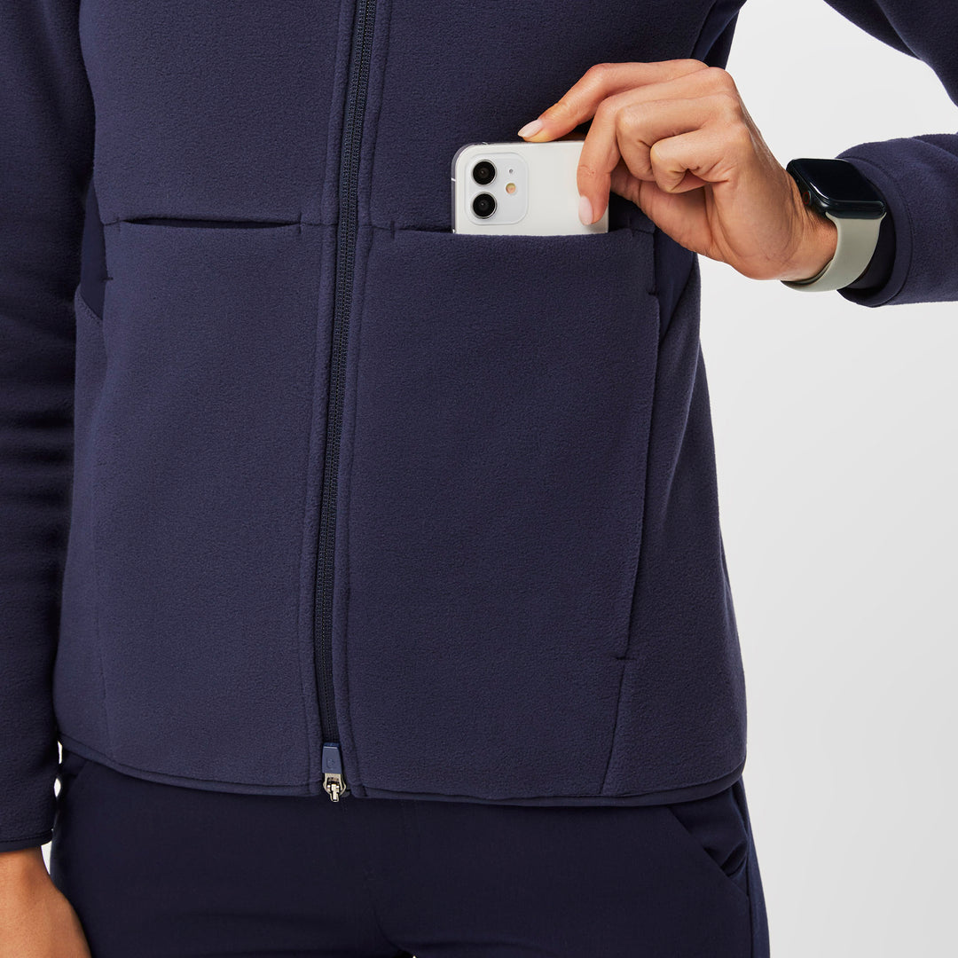 Women's OnShift Fleece Jacket™ Navy · FIGS