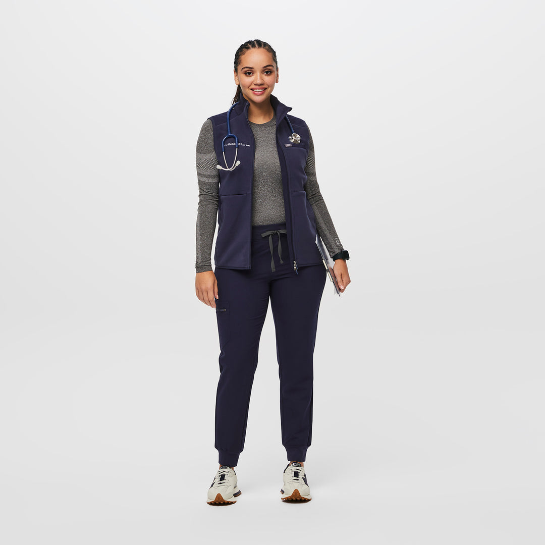 Women's OnShift Fleece Vest™ Navy · FIGS