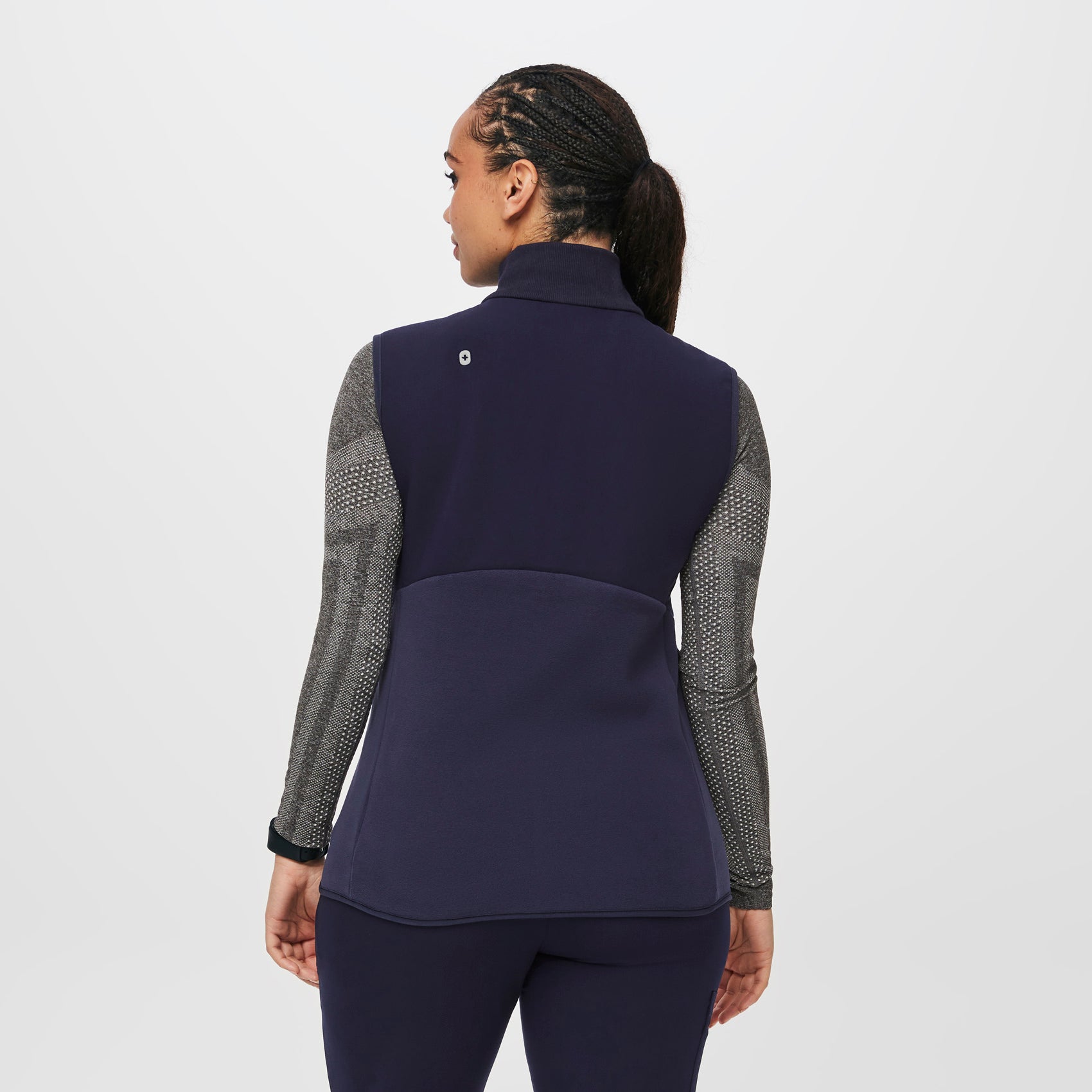 Women's OnShift Fleece Vest™ Navy · FIGS