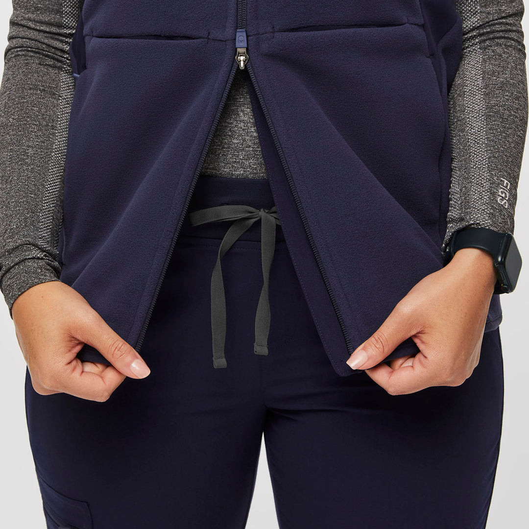 Women's OnShift Fleece Vest™ Navy · FIGS