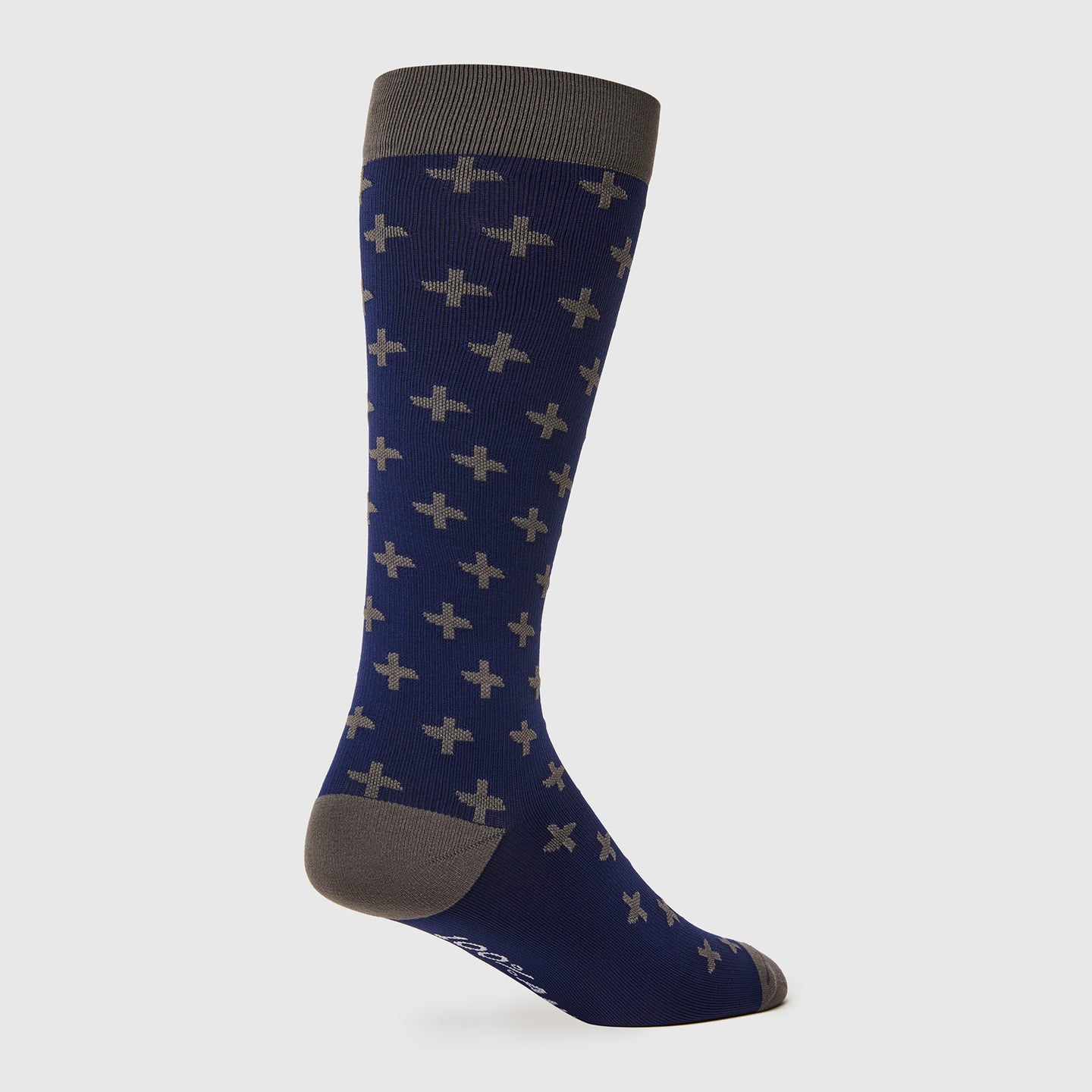 Men's Solid Compressions Socks Cross/Navy · FIGS
