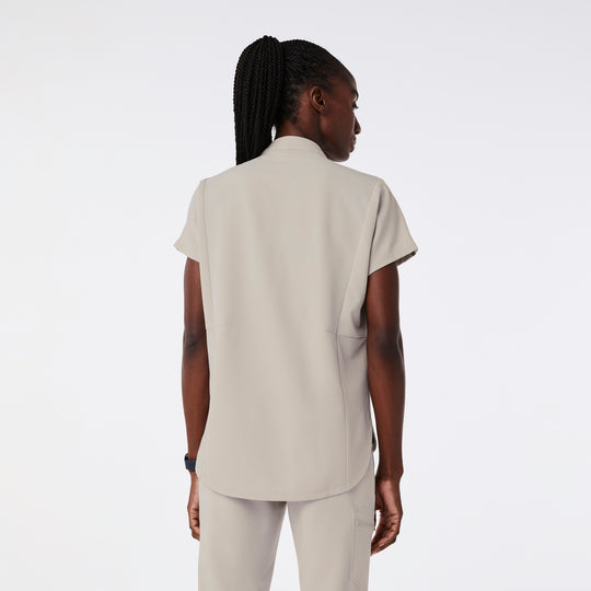 Women's Montex Classic Scrub Top Bone · FIGS