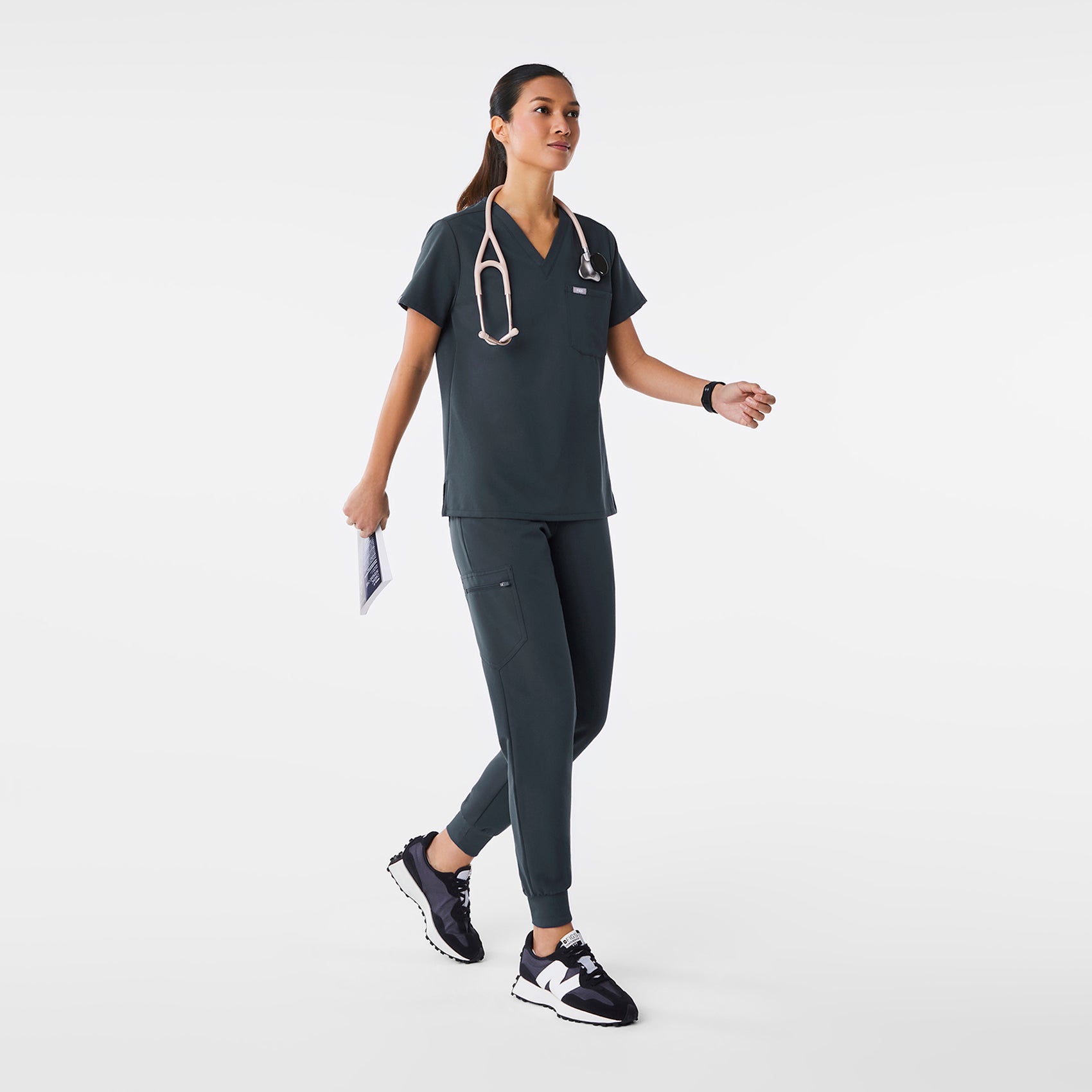 Women's Catarina OnePocket Scrub Top™ Dark Harbor · FIGS