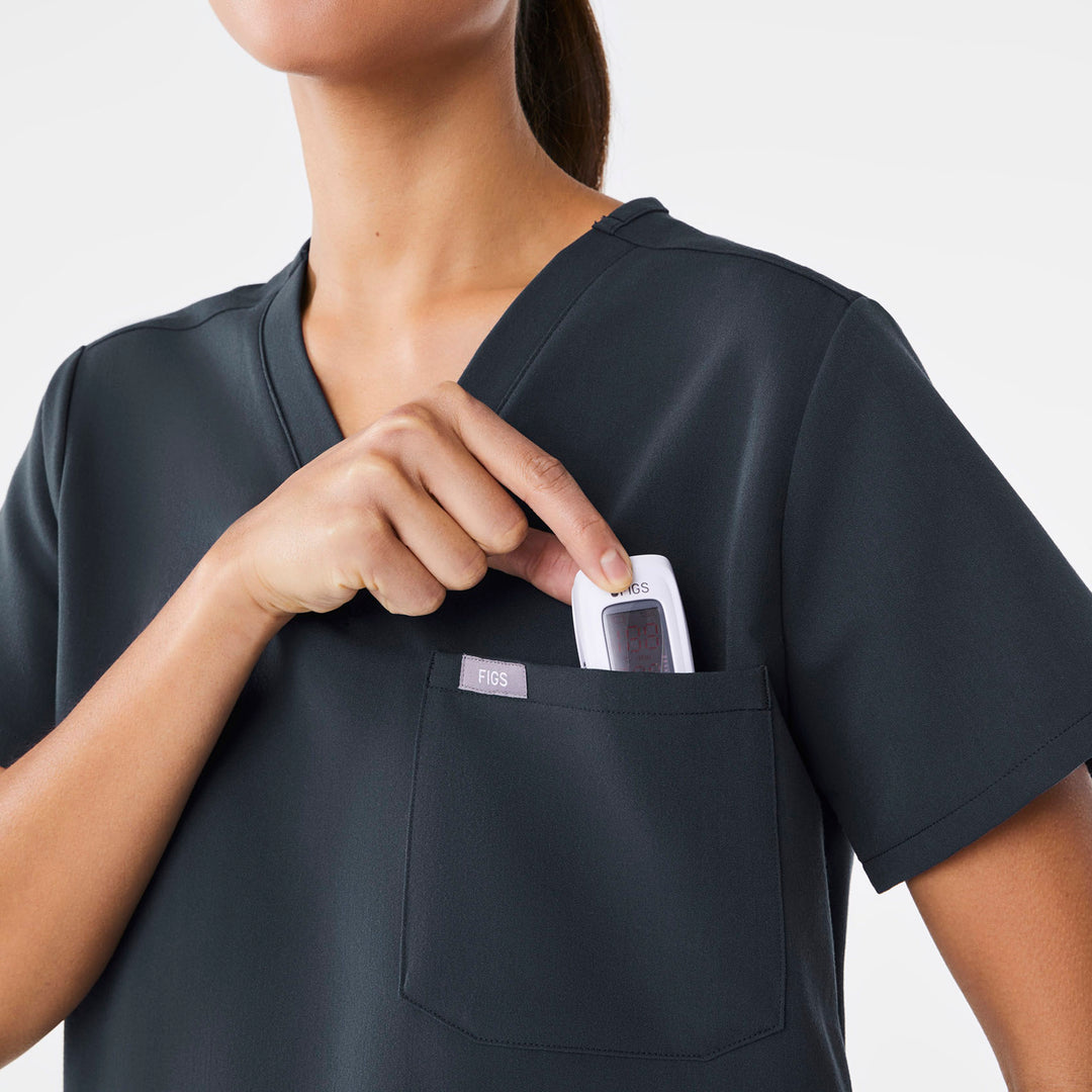 Women's Catarina OnePocket Scrub Top™ Dark Harbor · FIGS