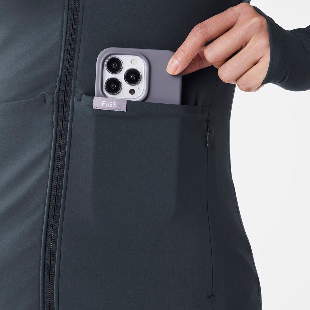 OnShift ContourKnit Jacket™ Dark Harbor · FIGS