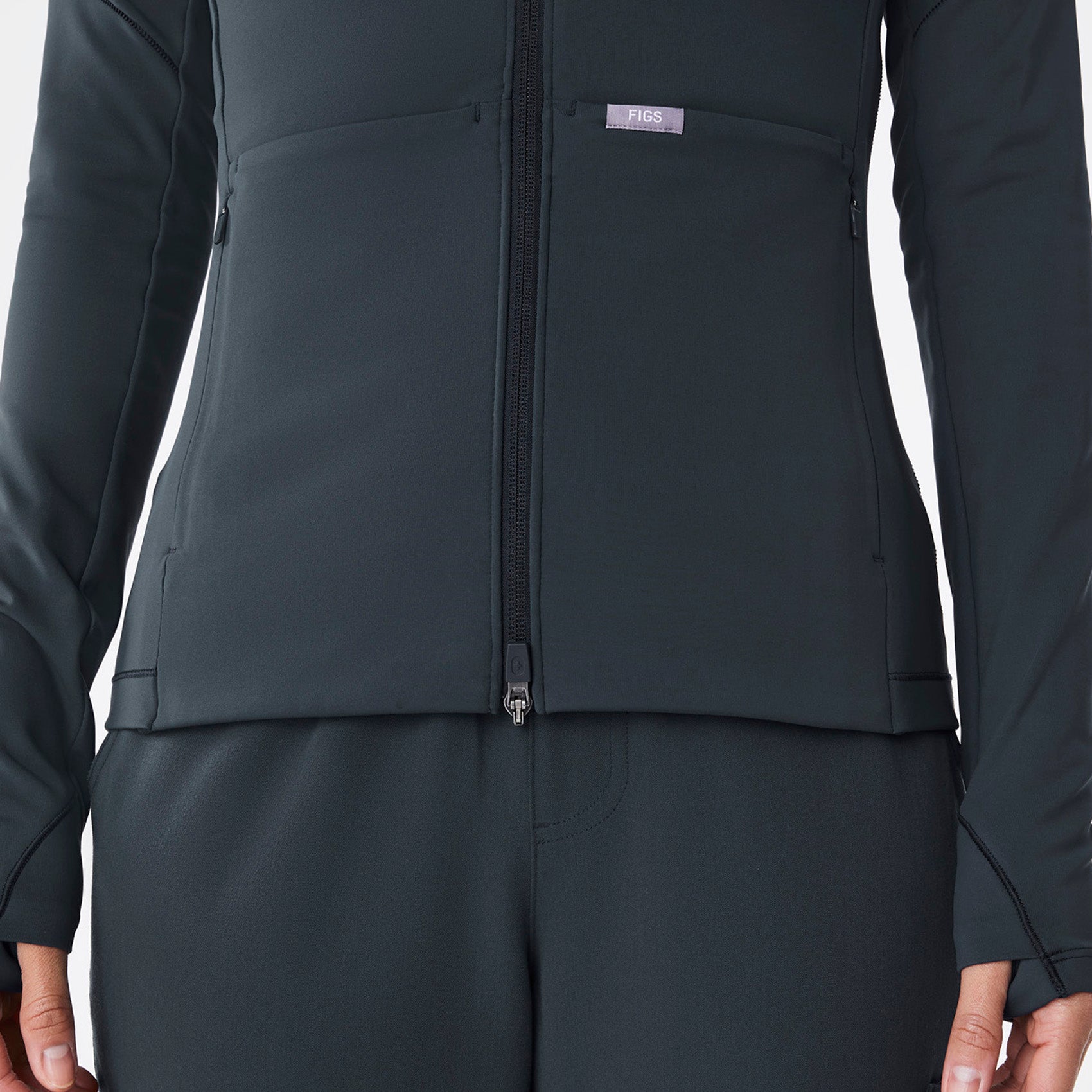 OnShift ContourKnit Jacket™ Dark Harbor · FIGS