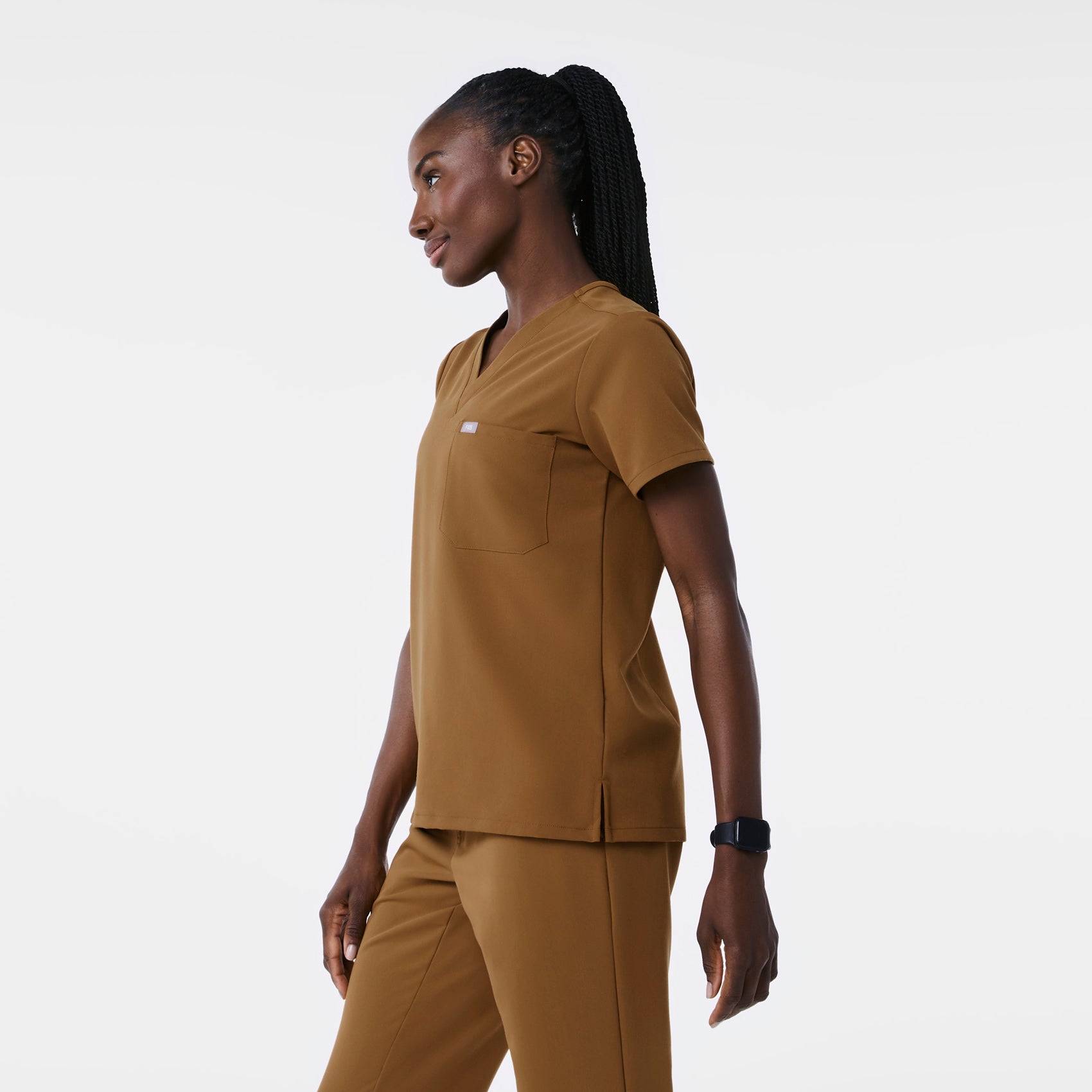 Women's Catarina One-Pocket Scrub Top™ - Earth · FIGS