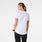 Camiseta de manga corta para debajo del uniforme médico El cuidado de la salud es humano Optic White