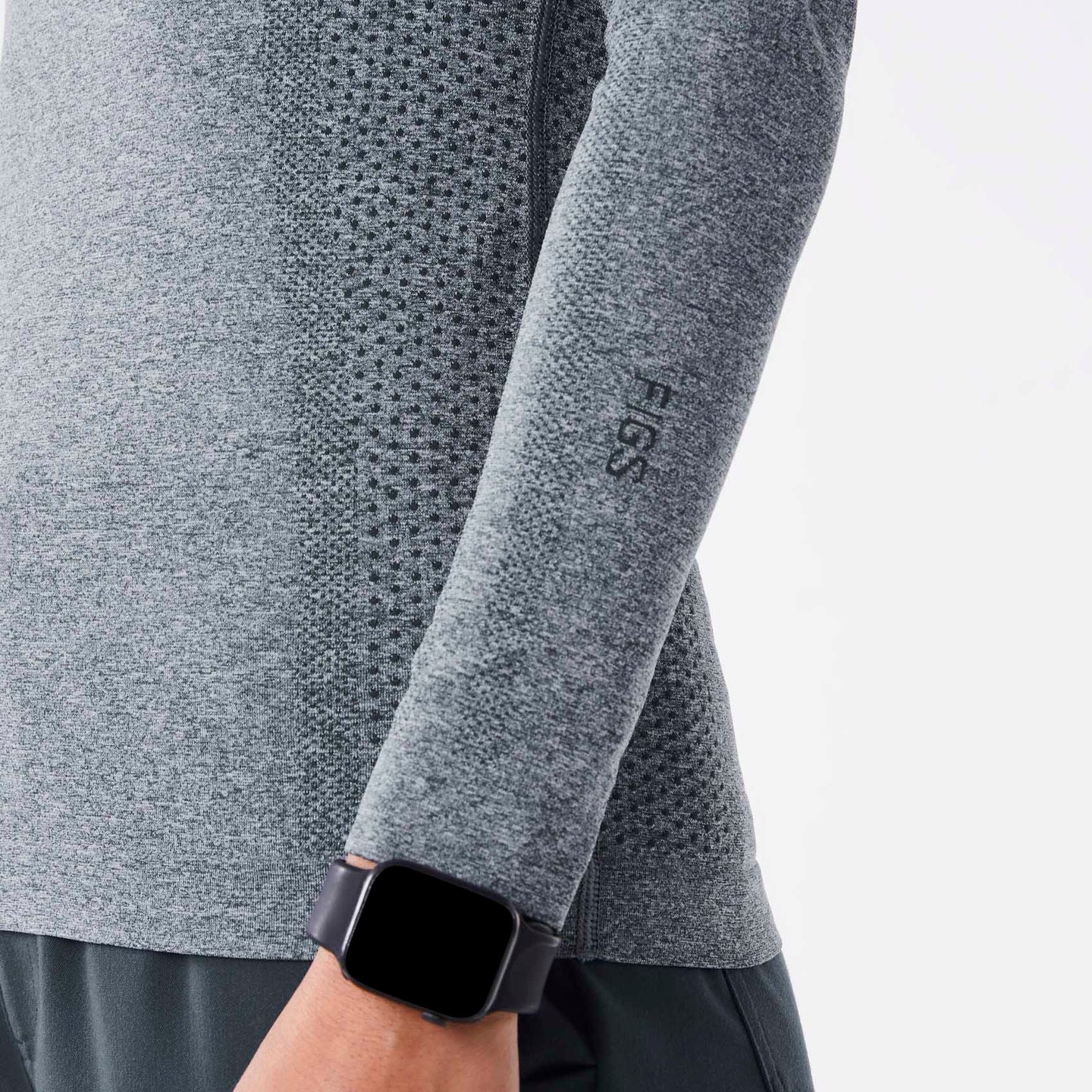 Women's Salta Seamless Longsleeve Underscrub Light Dark Harbor · FIGS